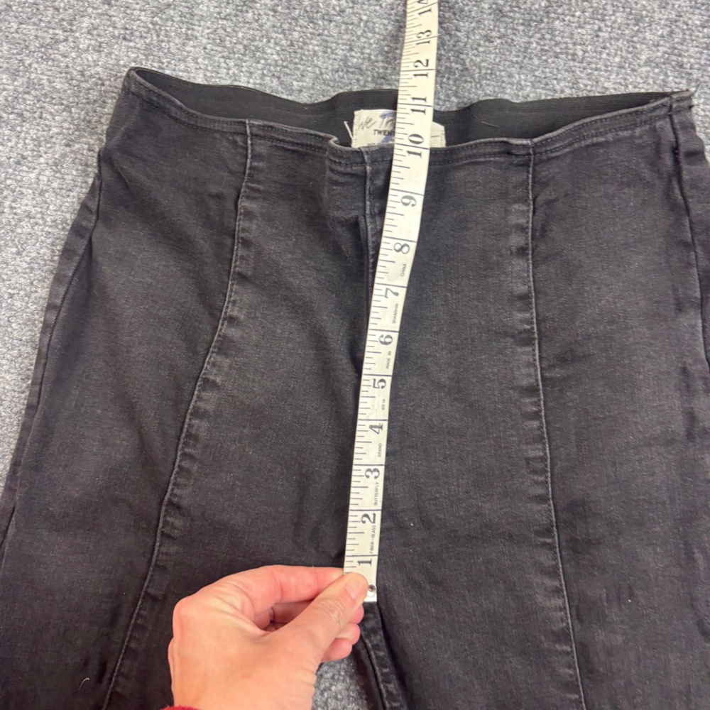 WE THE FREE Women’s Black Denim Elastic Waist Penny Flare Jeans size: 27 - Picture 3 of 8